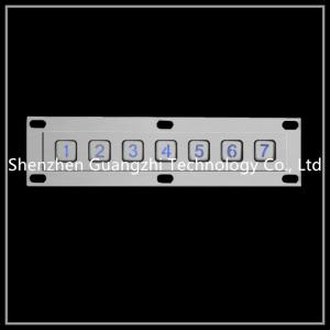7 Buttons Backlit Numeric Keypad For Access Control Side Key Type