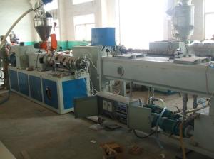 China Automatic Double Pvc Pipe Production Line , Cpvc Upvc Plastic Pipe Making Machine on sale