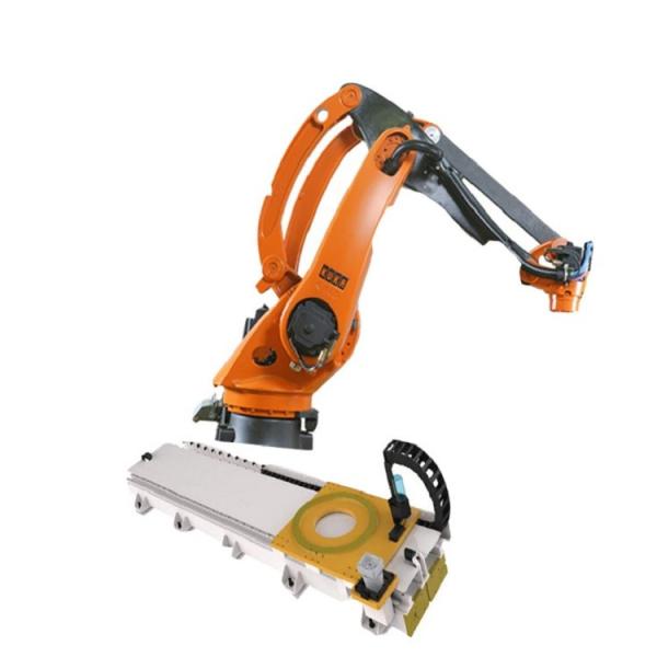 Cheap KR 40 PA 4 Axes Palletizing Kuka Robot Arm Payload 40KG With GBS Robot Rail for sale