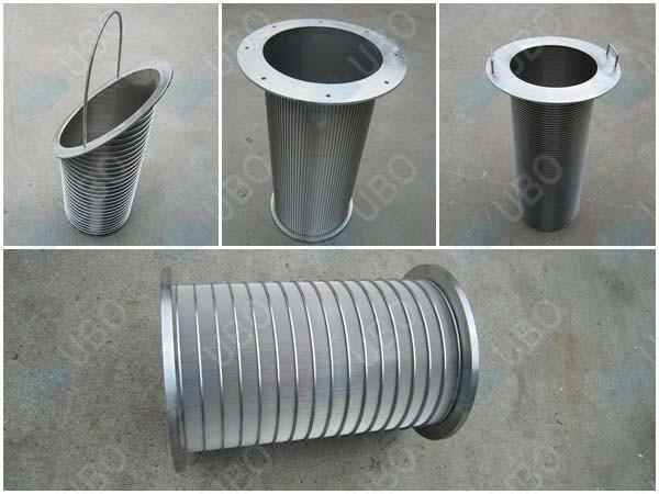 Cheap Durable Wedge Wire Filter Elements Stainless Steel Mine Sieving 60-95% Filter Rating for sale