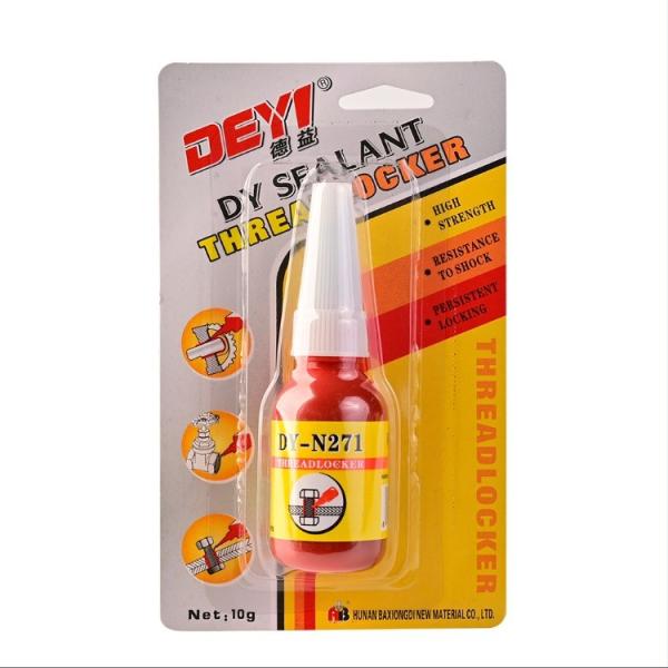 Cheap Liquid Glue For High Temperature Red Small Bottle Pipe Sealant Thread Locking Adhesive for sale