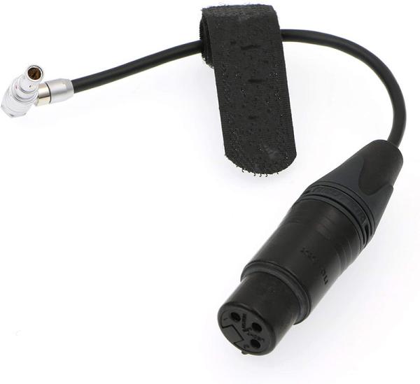 Cheap Z CAM E2 Camera Audio Cable Right Angle 00B 5 Pin To XLR 3 Pin Female for sale