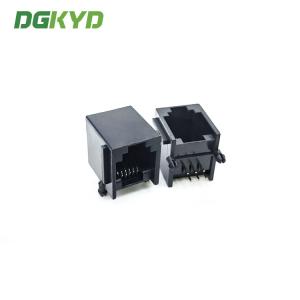 China All Plastic Black Tab Up RJ11 6P6C Connector female Without Filter on sale