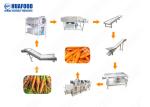 High Efficiency Potato Processing Machinery Brush Type Carrot Cleaning Machine
