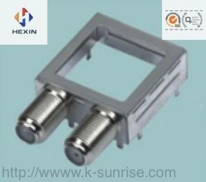 Cheap rf connector with metal shield case for set top box for sale