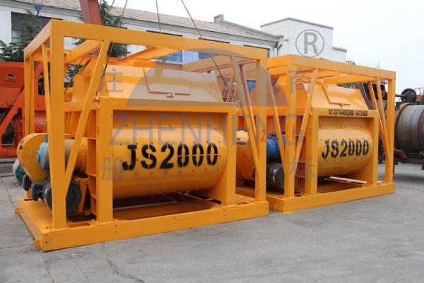 Cheap Self Loading Large Industrial Concrete Mixer, Js2000 Volumetric Cement Mixer for sale