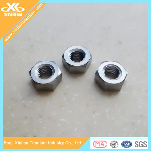 Cheap Metric Gr5 M6 Titanium Hexagon Full Nuts for sale