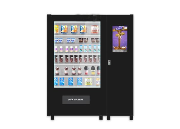Cheap Customize Glass Bottle Drink Snack Vending Machine With Large Touch Screen for sale