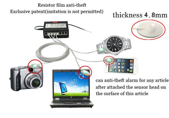 Cheap 8 ways Alarm System for smart watch shop display security-S007 for sale
