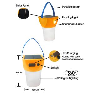 China Solar Power LED Lantern Surround lighting with phone charging and torch light on sale