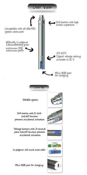 Cheap New Electronic Cigarette EGO-V V with Variable Voltage Battery and LCD Screen for sale