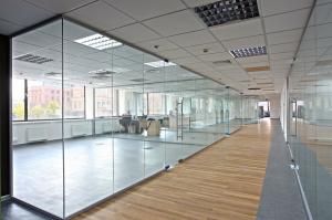 China Modern Double Glazed Office Partitions 6063-T5 Grade Aluminum Alloy Frame on sale