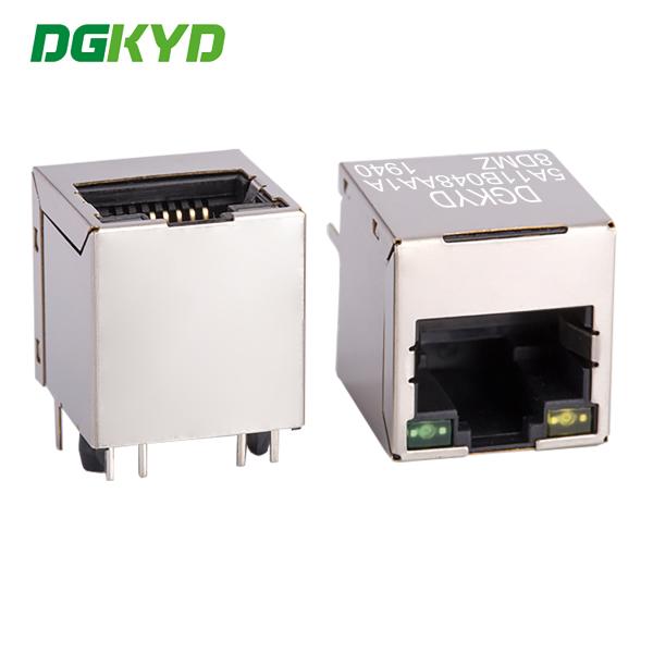 Cheap RJ45 100Mbps Ethernet socket 8P8C module with compact window surface DGKYD5A11B048AA1A8DMZ for sale