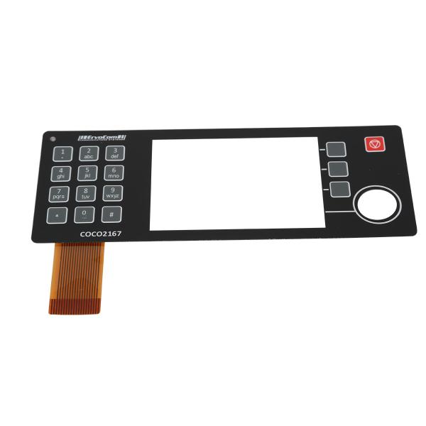 Cheap Flexible Membrane Switch Keyboard With Texture Surface Customized Size for sale