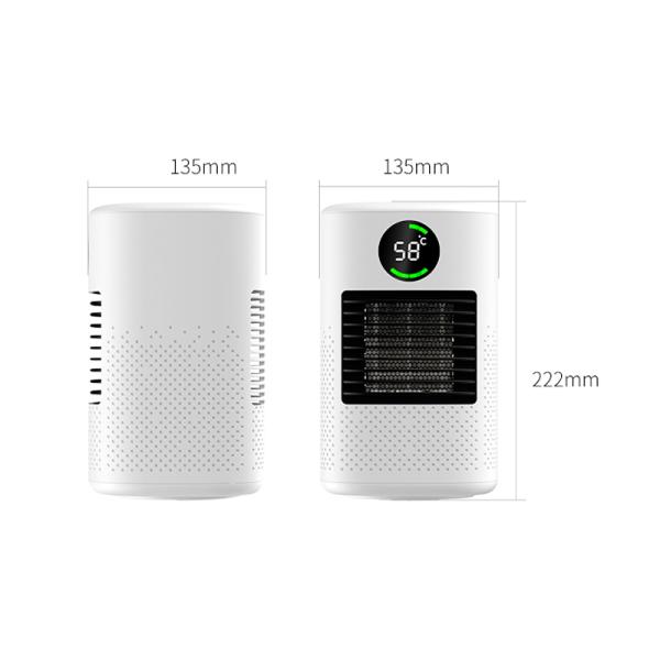 Cheap USB Powered Desktop Heater Fan with Timer Feature and Over Heating Falling Protection for sale