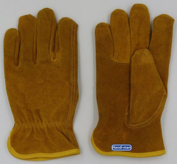 Cheap 10 inch Cow Split Leather Working Gloves for sale