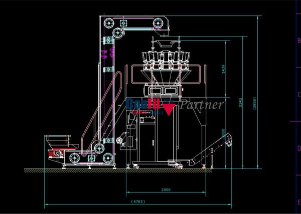 Multihead Weigher Roasted Nuts Cashew Nuts Packaging Machine VFFS Packaging
