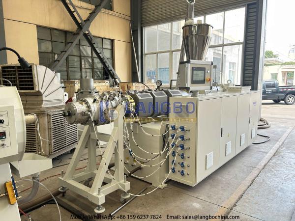 Cheap 80/173 High Speed PVC Pipe Making Line With Output 800kg/h For 250mm Pipe for sale