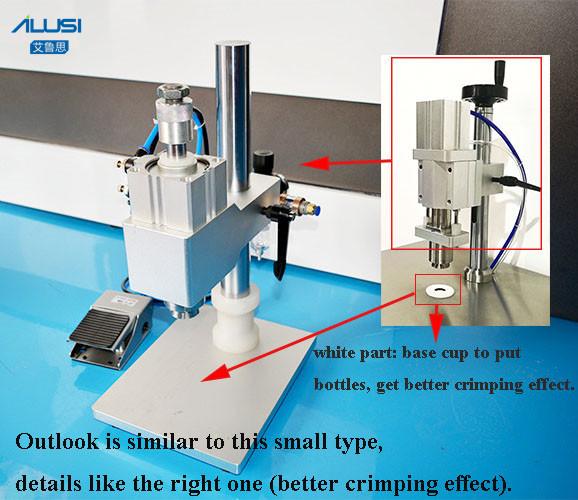 Cheap SUS304 Bottle Capping Machine , 20mm 22mm Vial Crimping Machine for sale