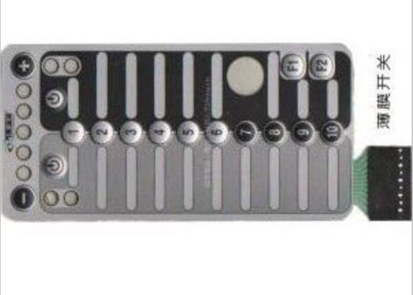 Cheap Custom Dull Polish Membrane Switch Keyboard , Flexible Membrane Switch Panel for sale