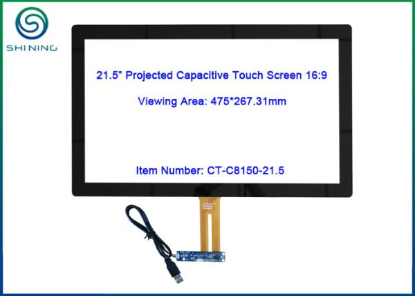 Cheap 21.5" USB Capacitive Touch Screen For Kiosk / ATM with ILI2302 Controller for sale