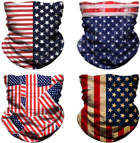 Cheap Polyester Custom Face Shields Bandanas for sale