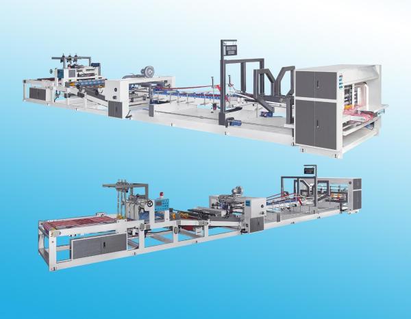 Cheap Automatic Carton Folder Gluer Machine 150m/min easy operation for sale