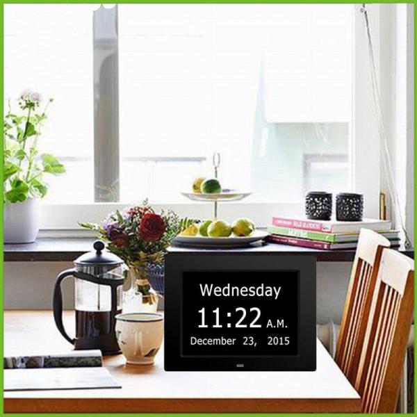 Cheap large digital wall clock with day and date for seniors,american lifetime day clock for sale