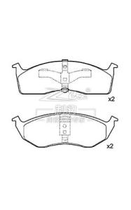 Best Front And Rear Ford Brake Pad Set D910 With Noise Reduction Technology At Stopping Performance wholesale
