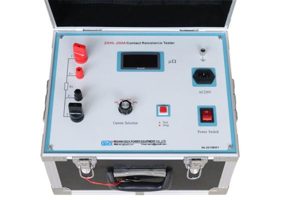 Cheap 200A DC Switchgear Contact Resistance Meter Strong Anti Interference Ability for sale