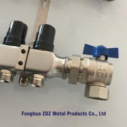 China 1" Angle Ball Valve For Manifolds , Floor Manifold Angle Union Ball Valves, Manifold Angle Ball Valves 1″ BSP for sale