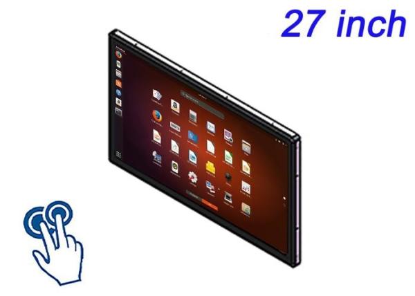 Cheap 27-Inch Linux Touch Embedded Screen for Large-Scale Retail Displays, Airport Check-In Systems, Broadcast Monitoring, and Energy Dashboards for sale