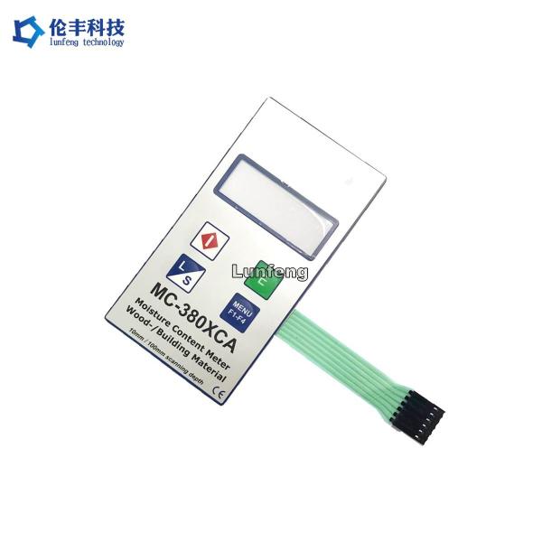 Cheap Custom Membrane Switch Keypad , Moisture Content Meter PET Membrane Switch for sale