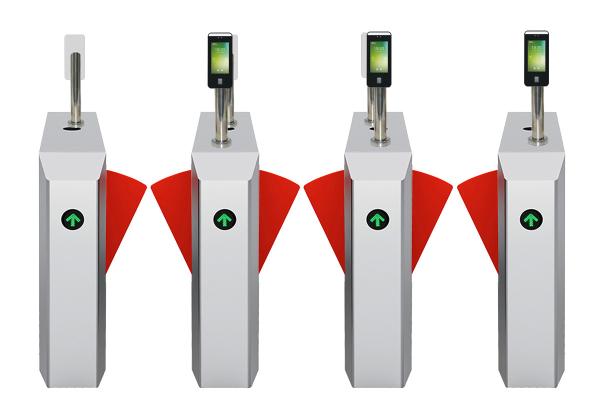 Cheap Electronic Flap Barrier Access Control System Adjustable Delay Closing for sale