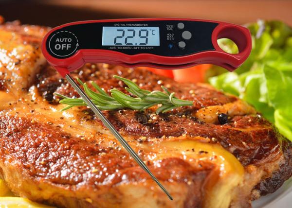 Cheap Bright White Backlit Digital Temperature Gauge Power Saving With 3 Seconds Response for sale