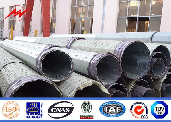Cheap 60ft Type Hs Ht Ngcp Standard Galvanized Steel Pole With 4-5mm Thickenss for sale