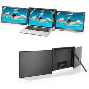 China SRGB 13.3 Portable Triple Monitor Laptop Triple Screen Extender Dsipaly Foldable IPS on sale