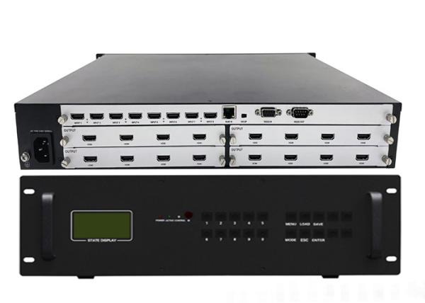 Cheap Up to 3840x2160 60Hz Modular Video Wall Controller with IP Control Mode for sale
