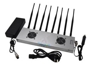China 2G 3G 4G WiFi High Power Signal Jammer High Frequency With 8 Omni Directional Antennas on sale