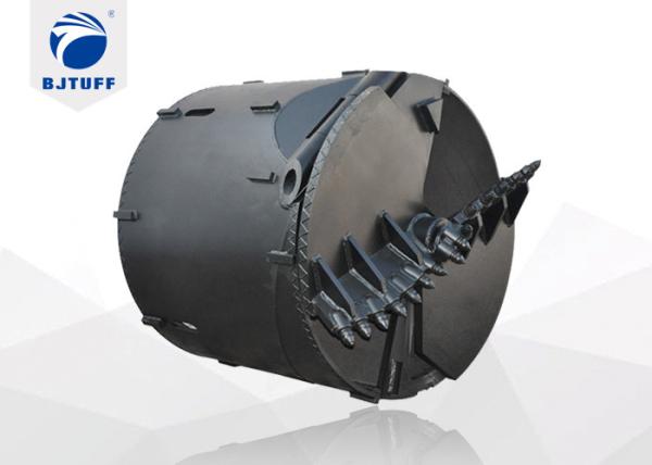Cheap Double bottom and double cut drill bucket with bullet teeth for sale