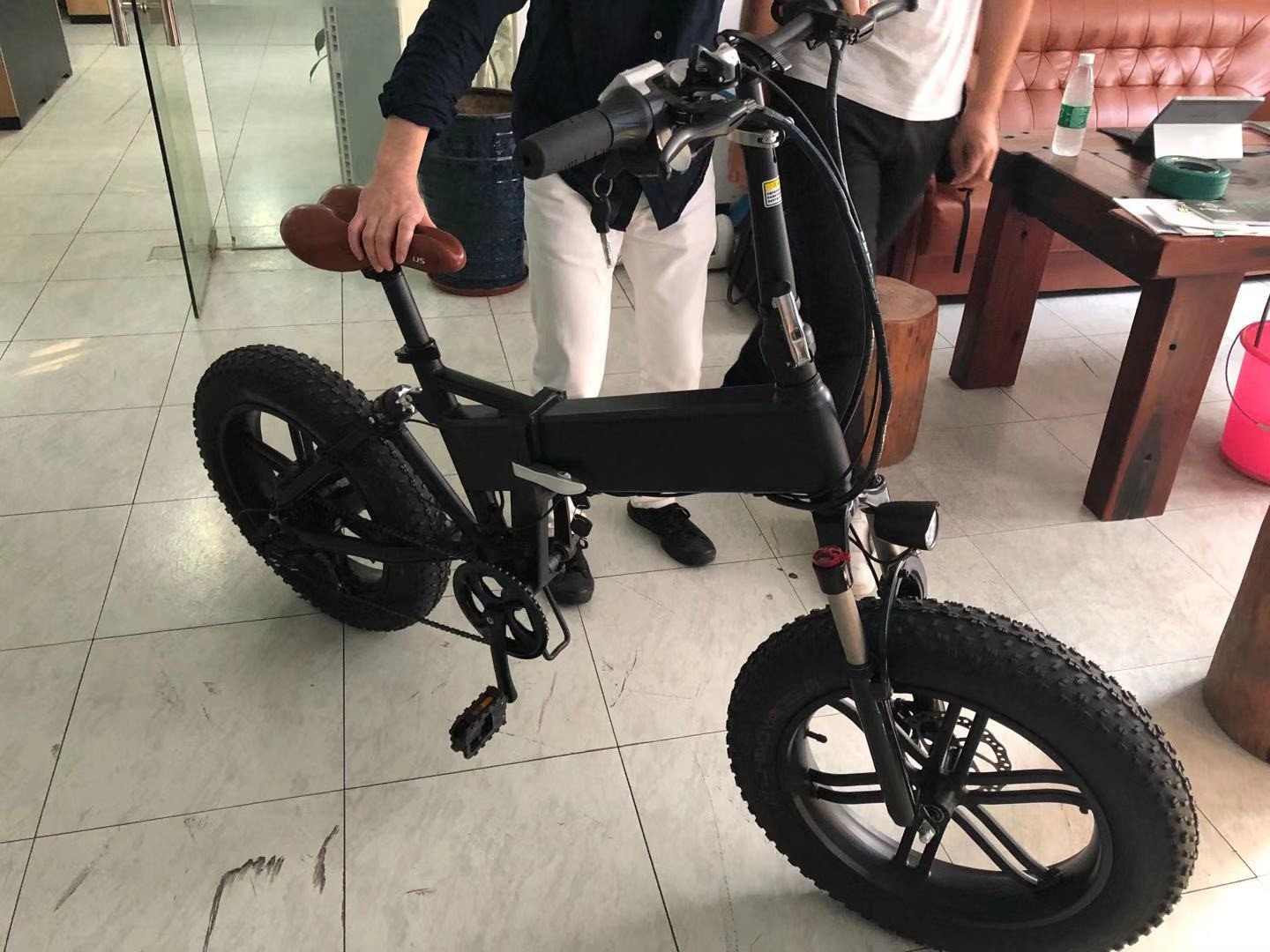 20 Fat Tire Folding Electric Bike Lightweight Citizen 20X4.0 48v 500w 13Ah RICH BIT 014