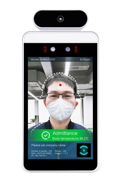 Cheap Infrared Thermometer AI IP65 Face Recognition Access Control System for sale