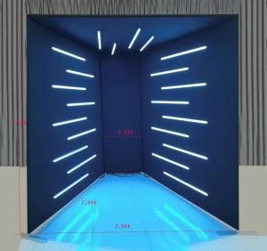 Lightweight Custom 360 Photo Booth Background With LED Lights