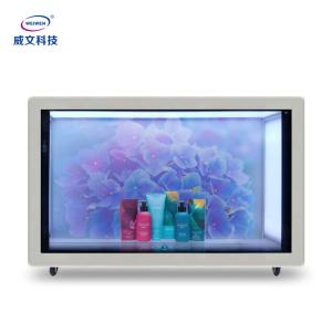 LCD Transparent Showcase Floor Standing Android Advertising Digital Signage Display