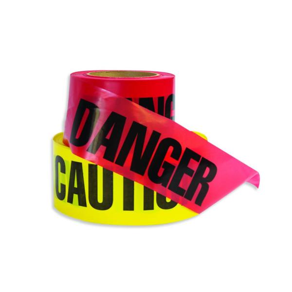 Cheap Red Danger Tape PE Non-adhesive Tape For Warning for sale