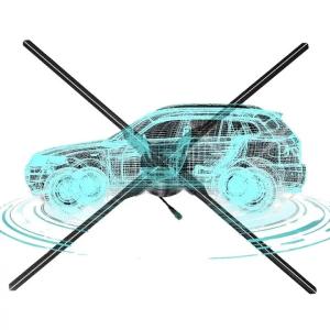 China Indoor 65cm Four Blades 3D Holographic Display Hologram Fan with High Resolution on sale