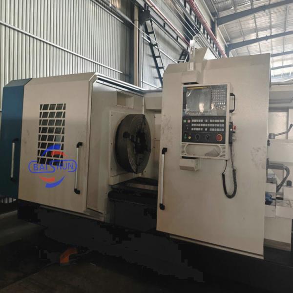 Cheap Oil Field Lathe CNC Pipe Threading Lathe Machine Large Spindle Diameter for sale