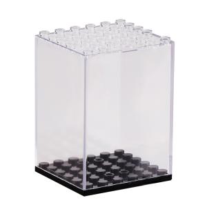 China Plastic transparent model display box storage box dust cover toy for building blocks mini figures on sale