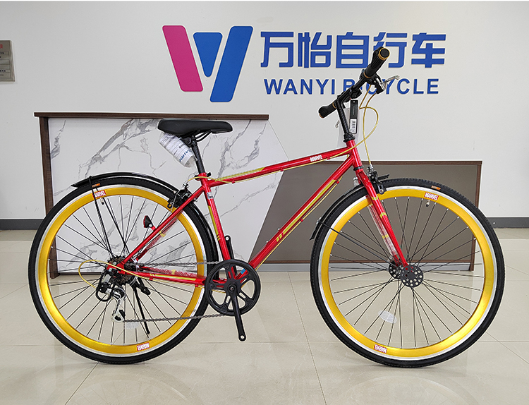 OEM Adult Men Bicycle 6 Speed Disc Brakes 700c Road Bike 1.7m
