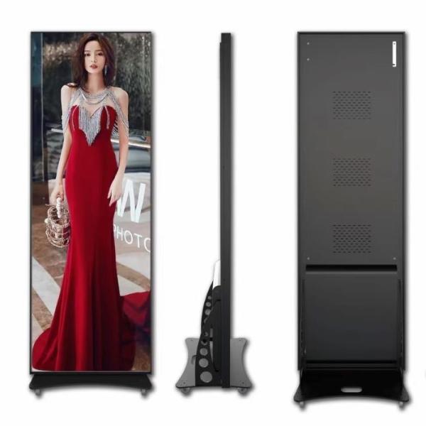Cheap Smart LED Poster Display Floor Standing with Front Service Maintenance for sale